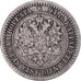 Coin, Finland, Alexander II, Markka, 1865, Helsinki, F(12-15), Silver, KM:3.1
