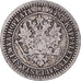 Coin, Finland, Alexander II, Markka, 1865, Helsinki, F(12-15), Silver, KM:3.1