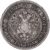Moeda, Finlândia, Alexander II, Markka, 1865, Helsinki, F(12-15), Prata, KM:3.1