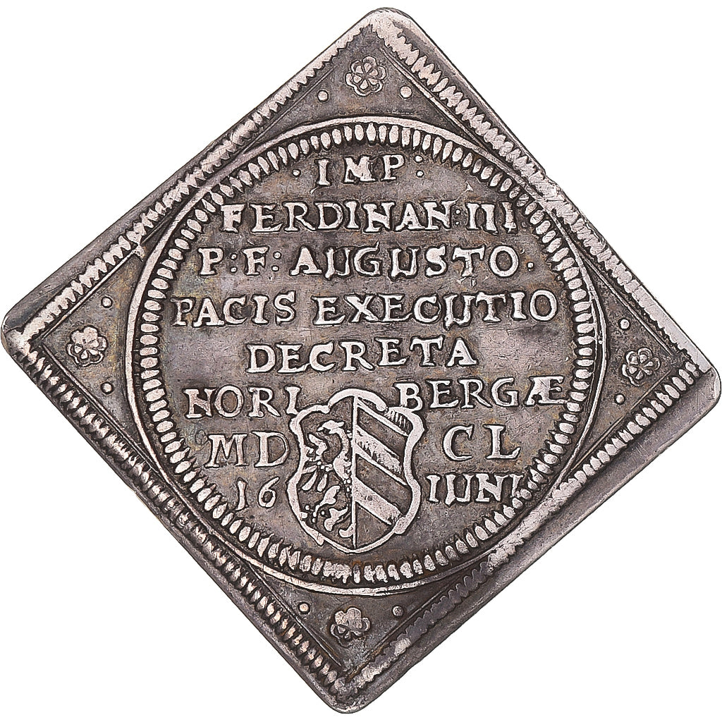 Monnaie, Etats allemands, NURNBERG, Ferdinand III, 1/8 Thaler, 1650, Nurnberg