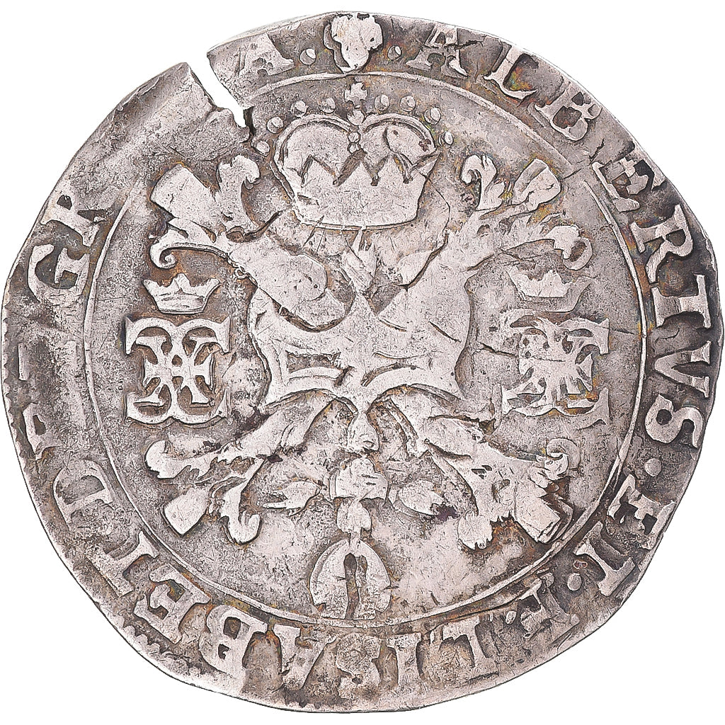 Coin, Spanish Netherlands, Albert & Isabella, 1/2 Patagon, 1620, Brussels