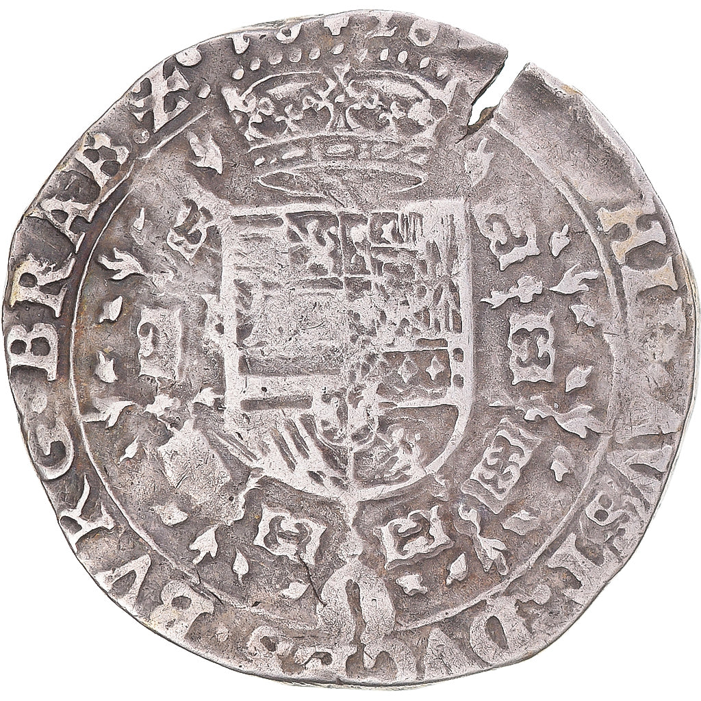 Coin, Spanish Netherlands, Albert & Isabella, 1/2 Patagon, 1620, Brussels