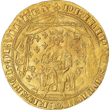 France, Philippe VI, Pavillon d'or, 1339-1350, Rare, Gold, AU(55-58)