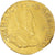 Moneta, Francja, Henri II, Double Henri d'or, 1558, Rouen, 1st Type, AU(50-53)