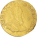 Moneta, Francia, Henri II, Double Henri d'or, 1558, Rouen, 1st Type, BB+, Oro