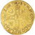 Moeda, França, Henri II, Double Henri d'or, 1558, Rouen, 1st Type, AU(50-53)