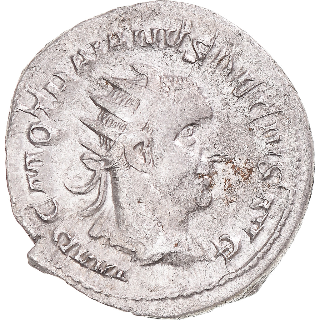 Moneda, Trajan Decius, Antoninianus, 249-251, Rome, MBC+, Vellón, RIC:16c