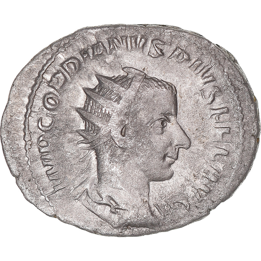 Moneda, Gordian III, Antoninianus, 241-243, Rome, BC+, Vellón, RIC:95
