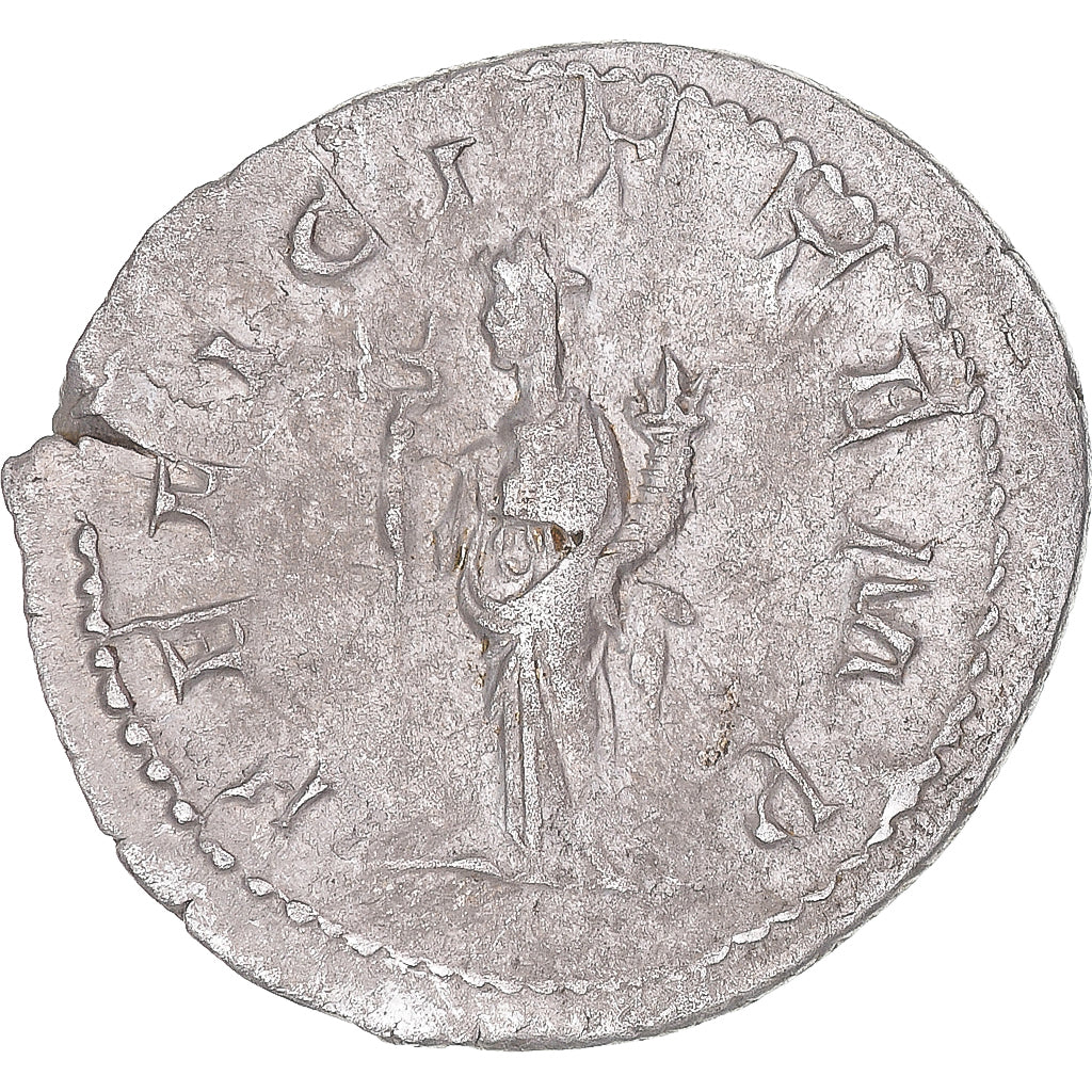 Moneda, Gordian III, Antoninianus, 243-244, Rome, BC+, Vellón, RIC:140