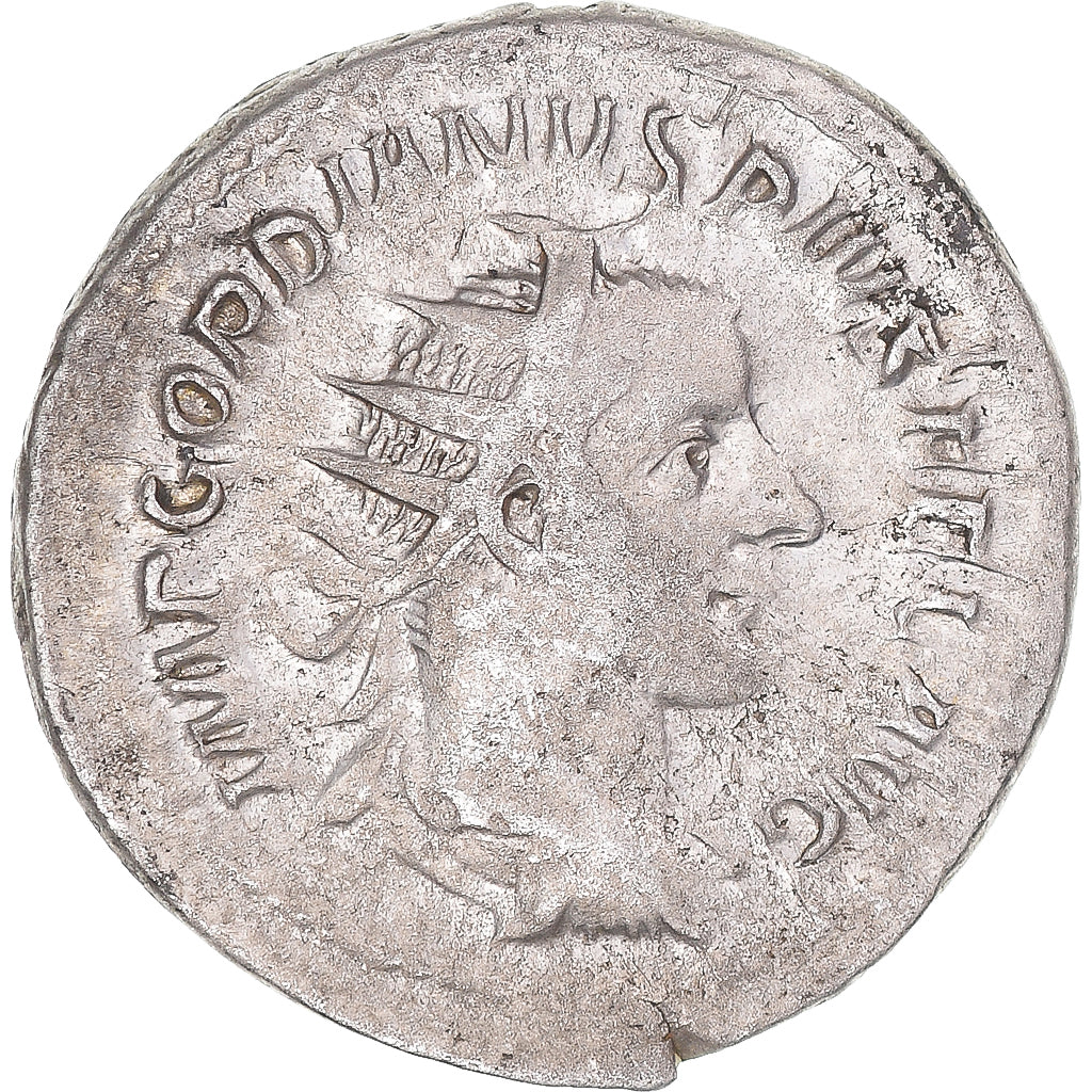 Moneda, Gordian III, Antoninianus, 243-244, Rome, BC+, Vellón, RIC:140