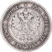 Coin, Finland, Alexander II, Markka, 1866, Helsinki, VF(30-35), Silver, KM:3.1