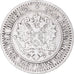 Moeda, Finlândia, Alexander II, Markka, 1865, Helsinki, VF(30-35), Prata