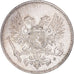 Moneta, Finlandia, Nicholas II, 50 Penniä, 1917, Helsinki, BB+, Argento, KM:2.2