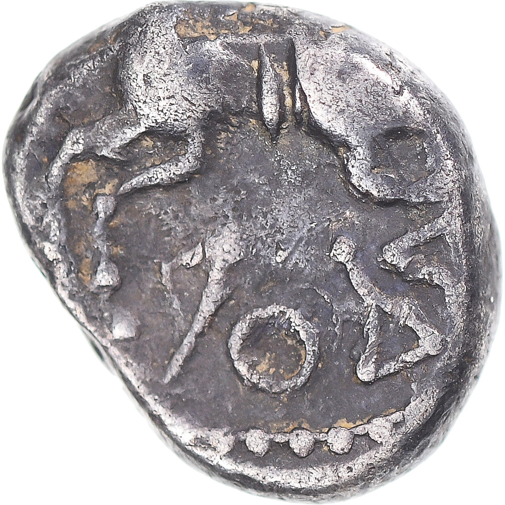 Münze, Aedui, Denier à la tête casquée, 1st century BC, Unpublished, SS