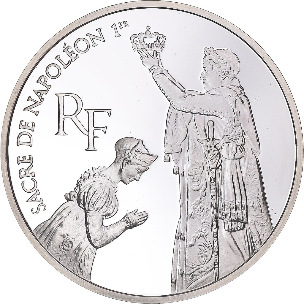 Coin, France, Sacre de Napoléon Ier, Bicentenaire du Musée du Louvre, 100