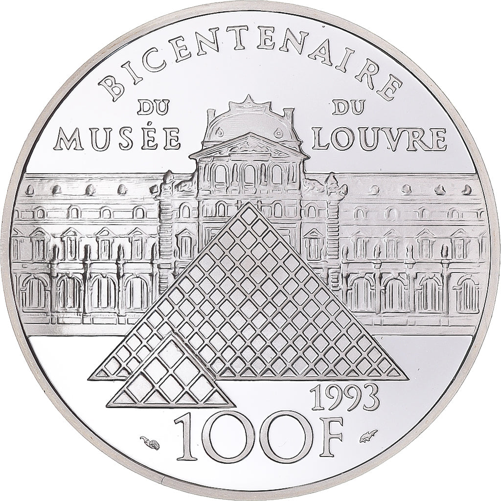 Coin, France, Sacre de Napoléon Ier, Bicentenaire du Musée du Louvre, 100