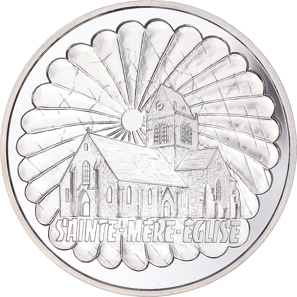 Coin, France, Sainte-Mère-Eglise, 100 Francs, 1994, Paris, MS(64), Silver