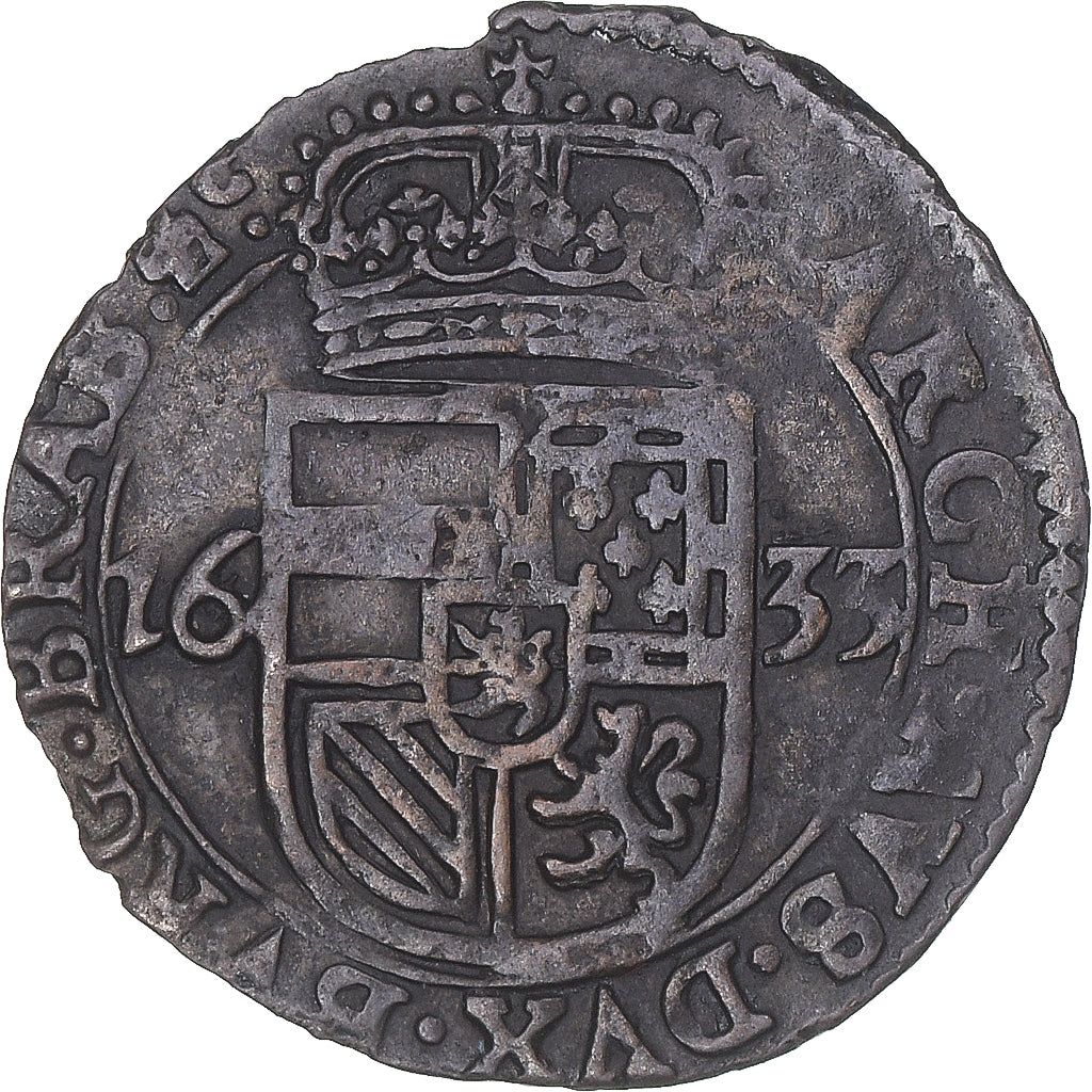 Coin, Spanish Netherlands, duché de Brabant, Philippe IV, Stuiver, 1633