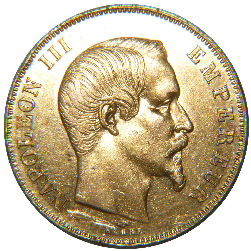FRANCE, Napoléon III, 50 Francs, 1857, Paris, EF(40-45), Gold, Gadoury #1111, 1.