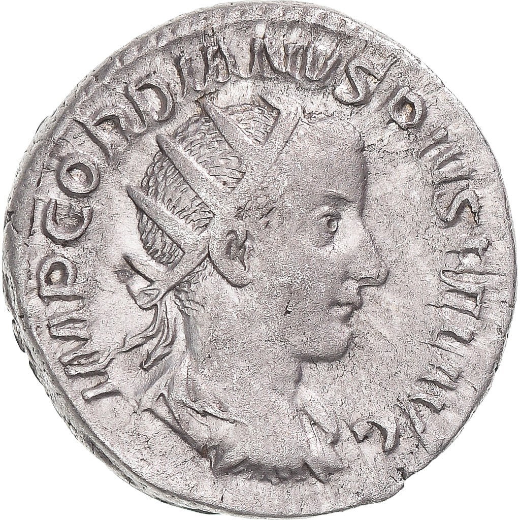 Moneda, Gordian III, Antoninianus, 239-240, Rome, BC+, Vellón, RIC:70