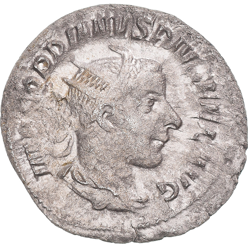 Moneda, Gordian III, Antoninianus, 243-244, Rome, BC+, Vellón, RIC:154