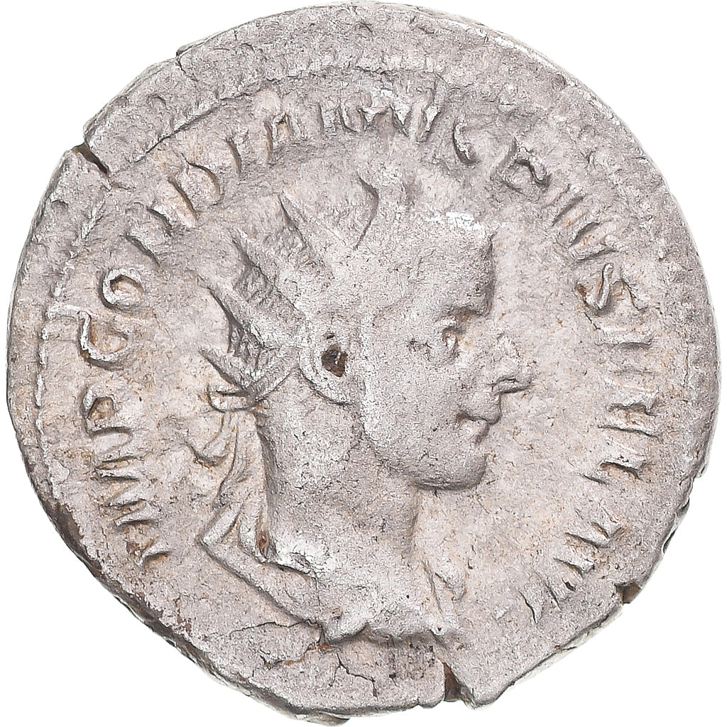 Moneda, Gordian III, Antoninianus, 243-244, Rome, BC+, Vellón