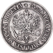 Coin, Finland, Alexander III, Markka, 1890, Helsinki, EF(40-45), Silver, KM:3.2
