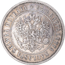 Coin, Finland, Alexander II, Markka, 1874, Helsinki, EF(40-45), Silver, KM:3.2