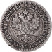 Coin, Finland, Alexander II, Markka, 1865, Helsinki, EF(40-45), Silver, KM:3.1