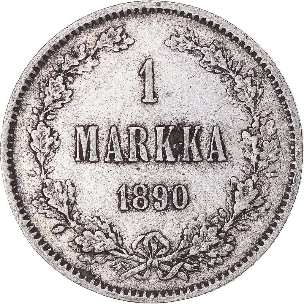 Coin, Finland, Alexander III, Markka, 1890, Helsinki, EF(40-45), Silver, KM:3.2