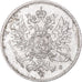 Moeda, Finlândia, Nicholas II, 25 Penniä, 1916, Helsinki, EF(40-45), Prata