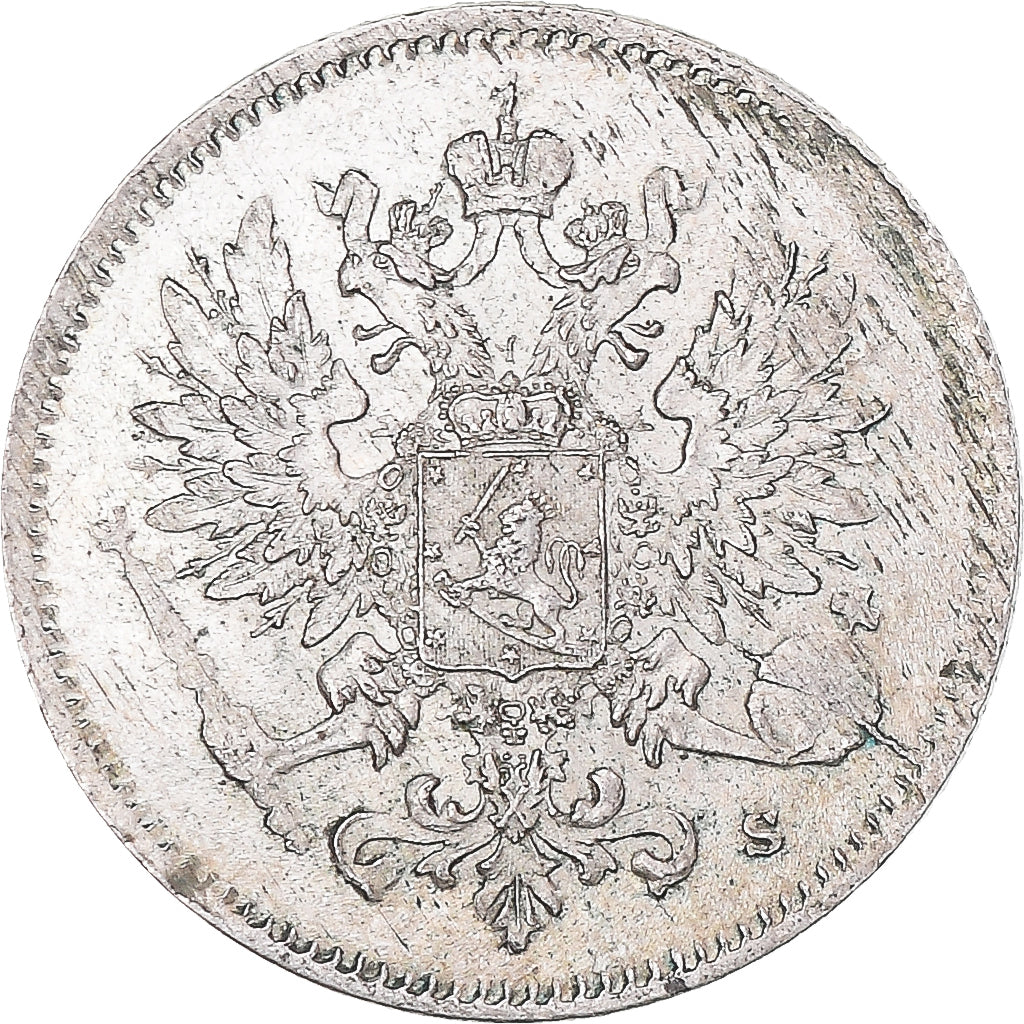 Coin, Finland, Nicholas II, 25 Penniä, 1916, Helsinki, EF(40-45), Silver