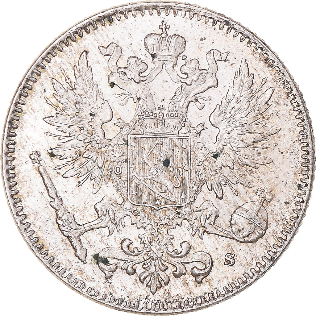 Monnaie, Finlande, Nicholas II, 50 Penniä, 1917, Helsinki, SUP, Argent, KM:2.2