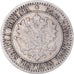 Coin, Finland, Alexander II, Markka, 1866, Helsinki, EF(40-45), Silver, KM:3.1
