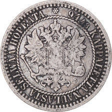 Coin, Finland, Alexander II, Markka, 1866, Helsinki, EF(40-45), Silver, KM:3.1