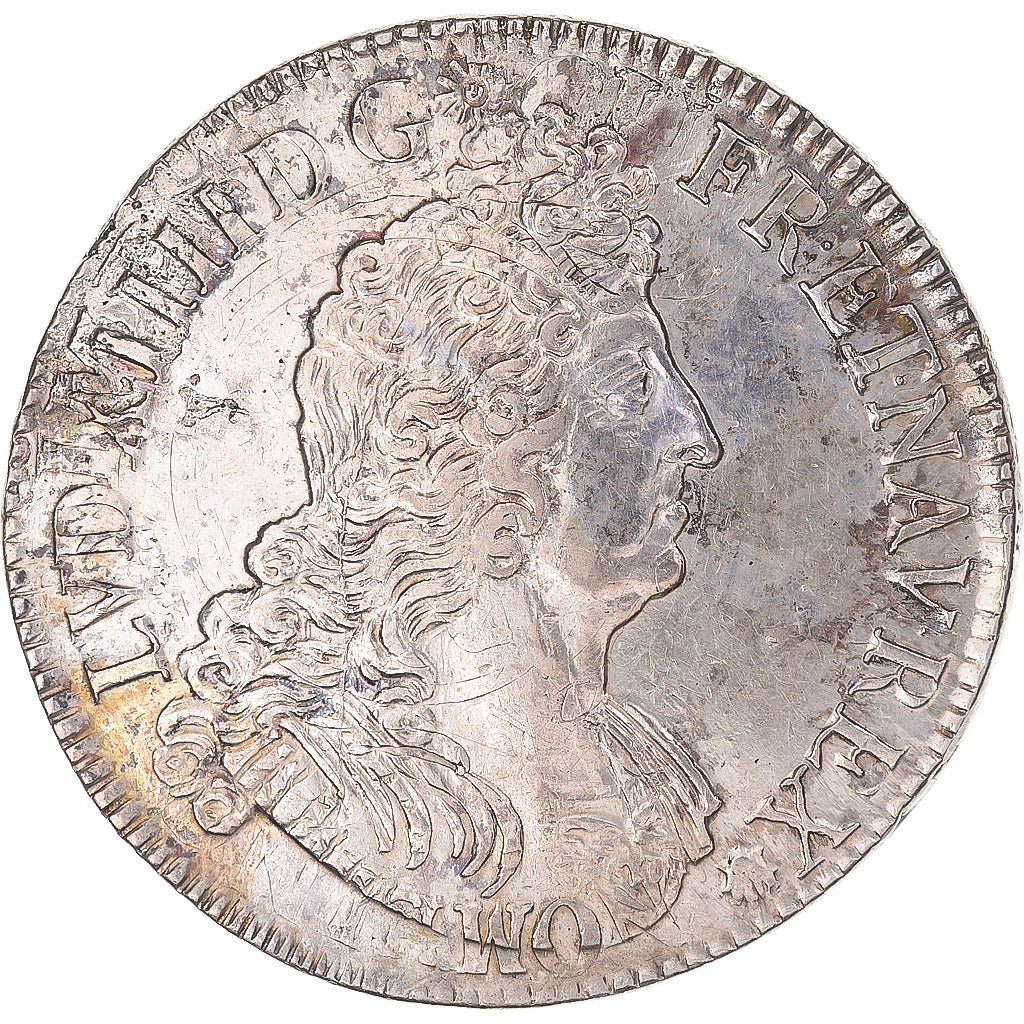 Coin, France, Louis XIV, Ecu aux Insignes, 1702, Paris, EF(40-45), Silver
