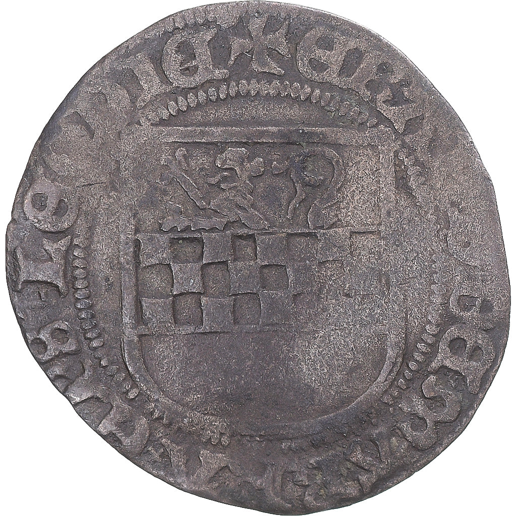Moneta, Belgia, Erard de la Marck, 1/2 patard, 1506-1538, Liege, VF(30-35)