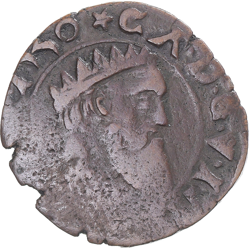 Moneda, Bélgica, Charles Quint, Korte, 1550, Maastricht, BC+, Cobre
