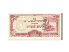 Billet, Birmanie, 10 Rupees, 1942-1944, Undated, KM:16a, NEUF
