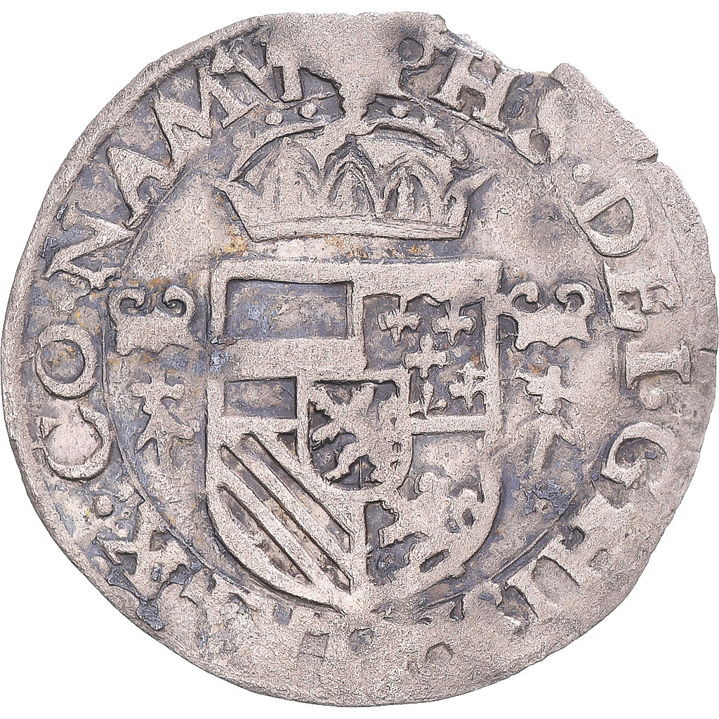 Coin, Spanish Netherlands, Philip II, Stuiver, 1579, Namur, Rare, EF(40-45)