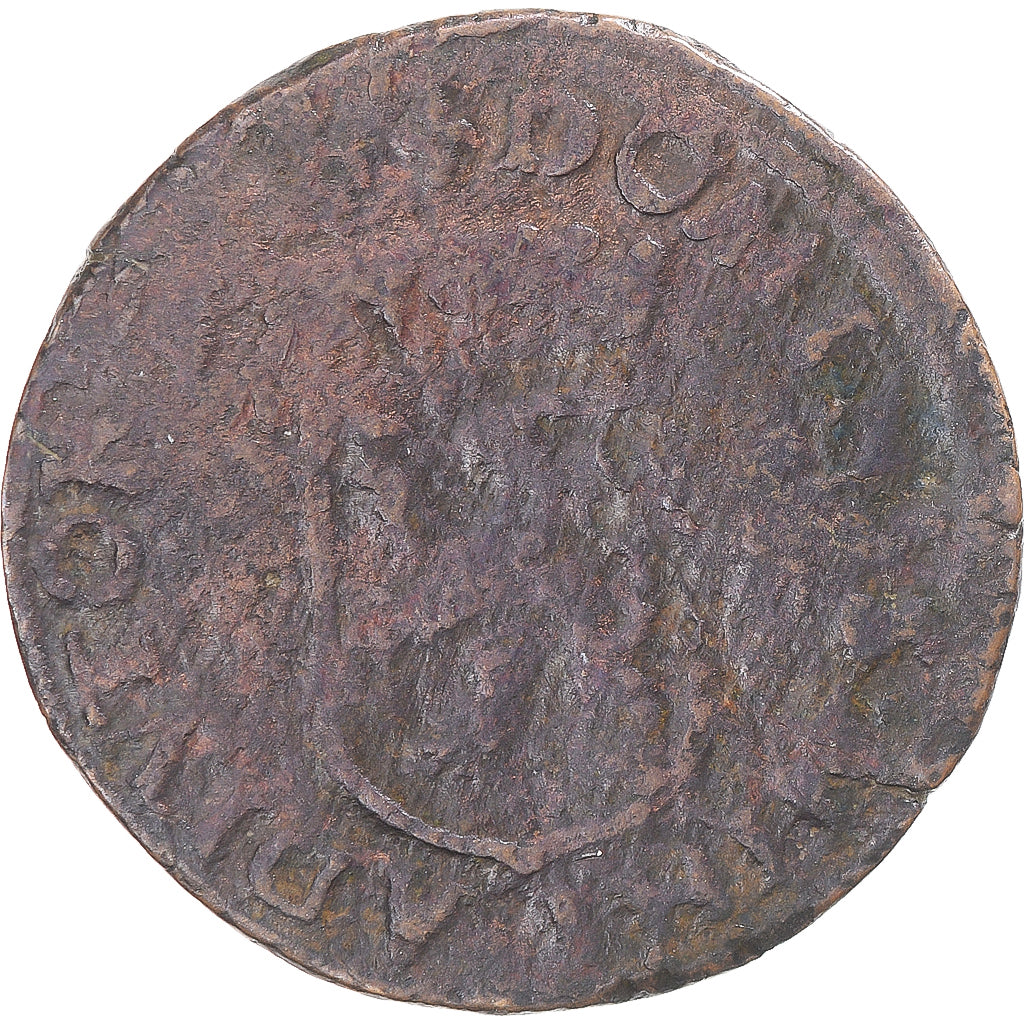 Coin, Spanish Netherlands, Philip II, Double Denier, 1578-1579, Namur