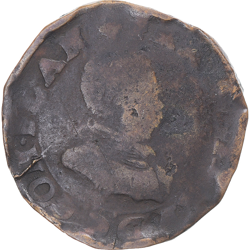 Munten, België, François d'Alençon, Liard, 1581-1583, Bruges, ZG, Koper