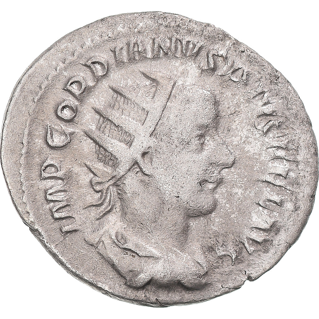 Moneda, Gordian III, Antoninianus, 241-243, Rome, BC+, Vellón, RIC:86