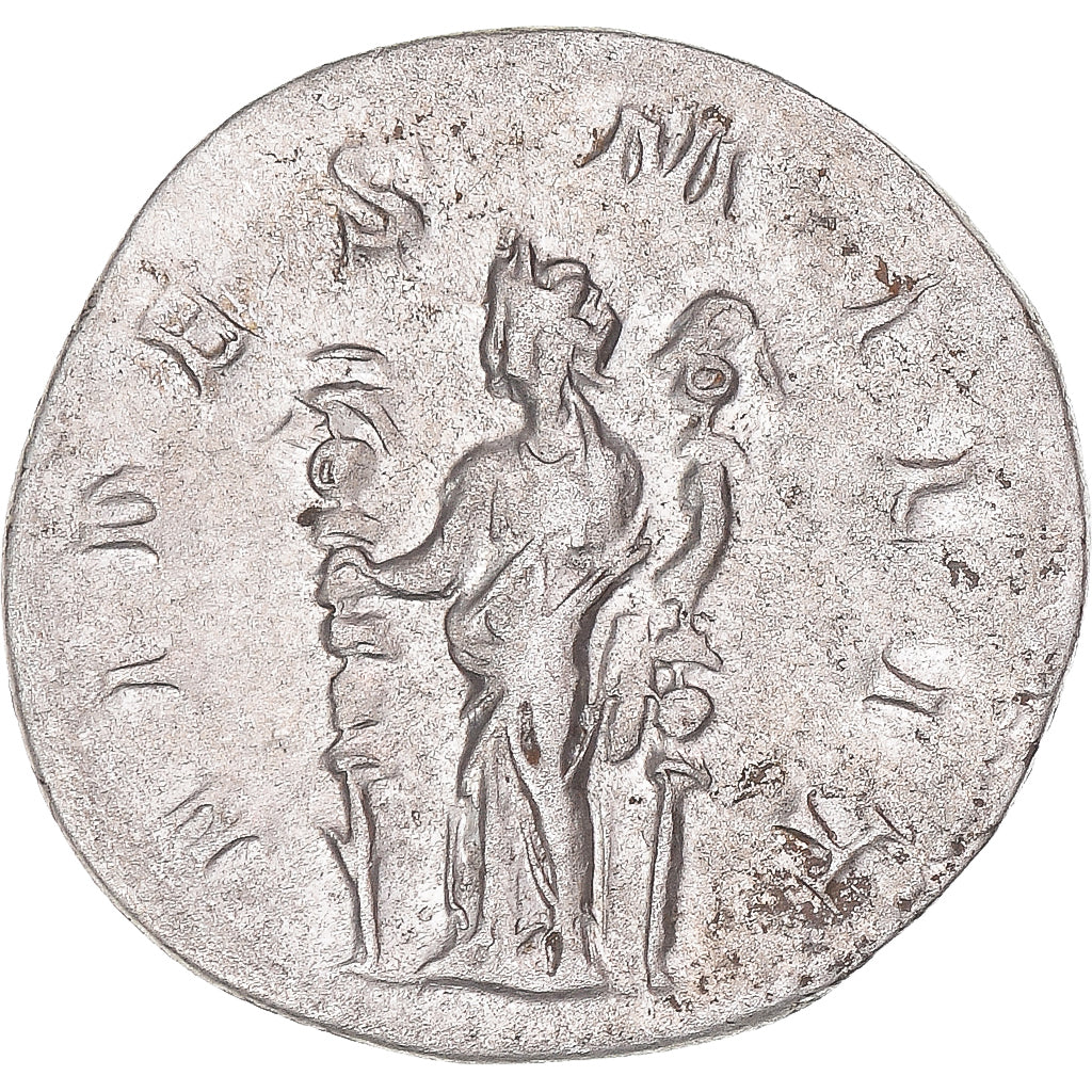 Moneda, Philip I, Antoninianus, 244-247, Rome, BC+, Vellón, RIC:32