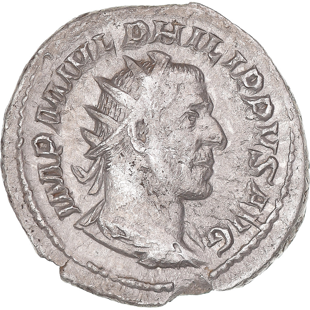 Moneda, Philip I, Antoninianus, 244-247, Rome, BC+, Vellón, RIC:38