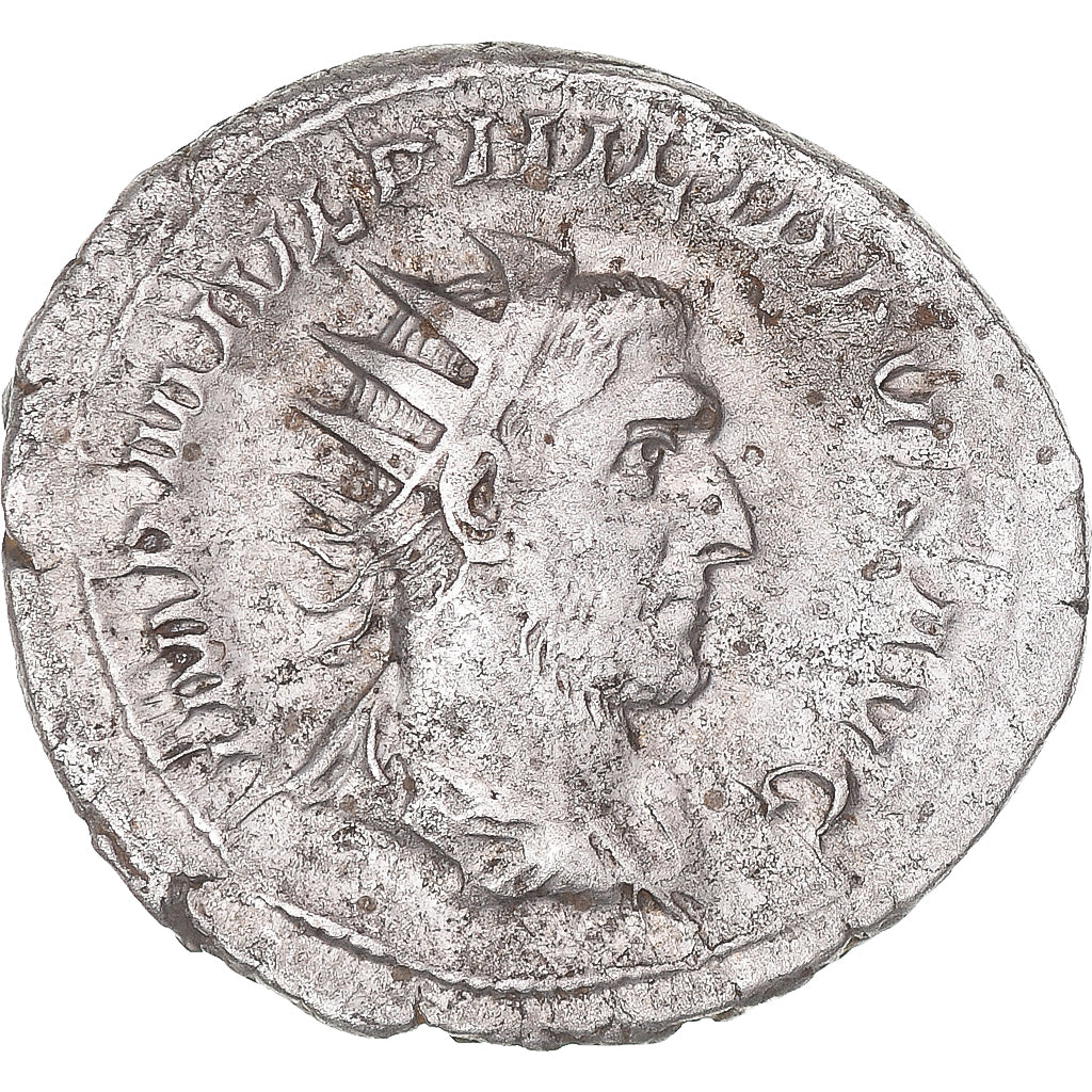 Moneda, Philip I, Antoninianus, 244-247, Rome, BC+, Vellón, RIC:28