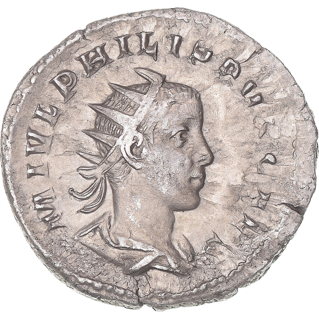 Moneda, Philip II, Antoninianus, 244-246, Rome, MBC, Vellón, RIC:218