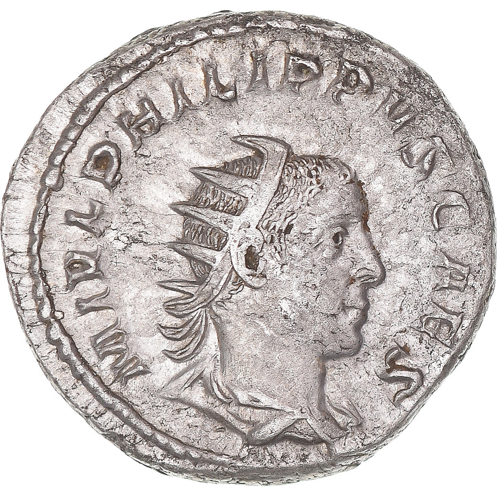 Moneda, Philip II, Antoninianus, 244-246, Rome, MBC, Vellón, RIC:218
