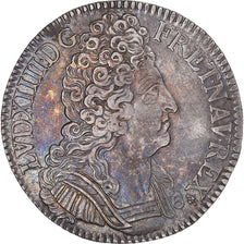 Monnaie, France, Louis XIV, Ecu aux 3 couronnes, 1709, Reims, TTB+, Argent