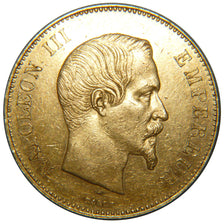 FRANCE, Napoléon III, 100 Francs, 1856, Paris, AU(50-53), Gold, Gadoury #1135, 3
